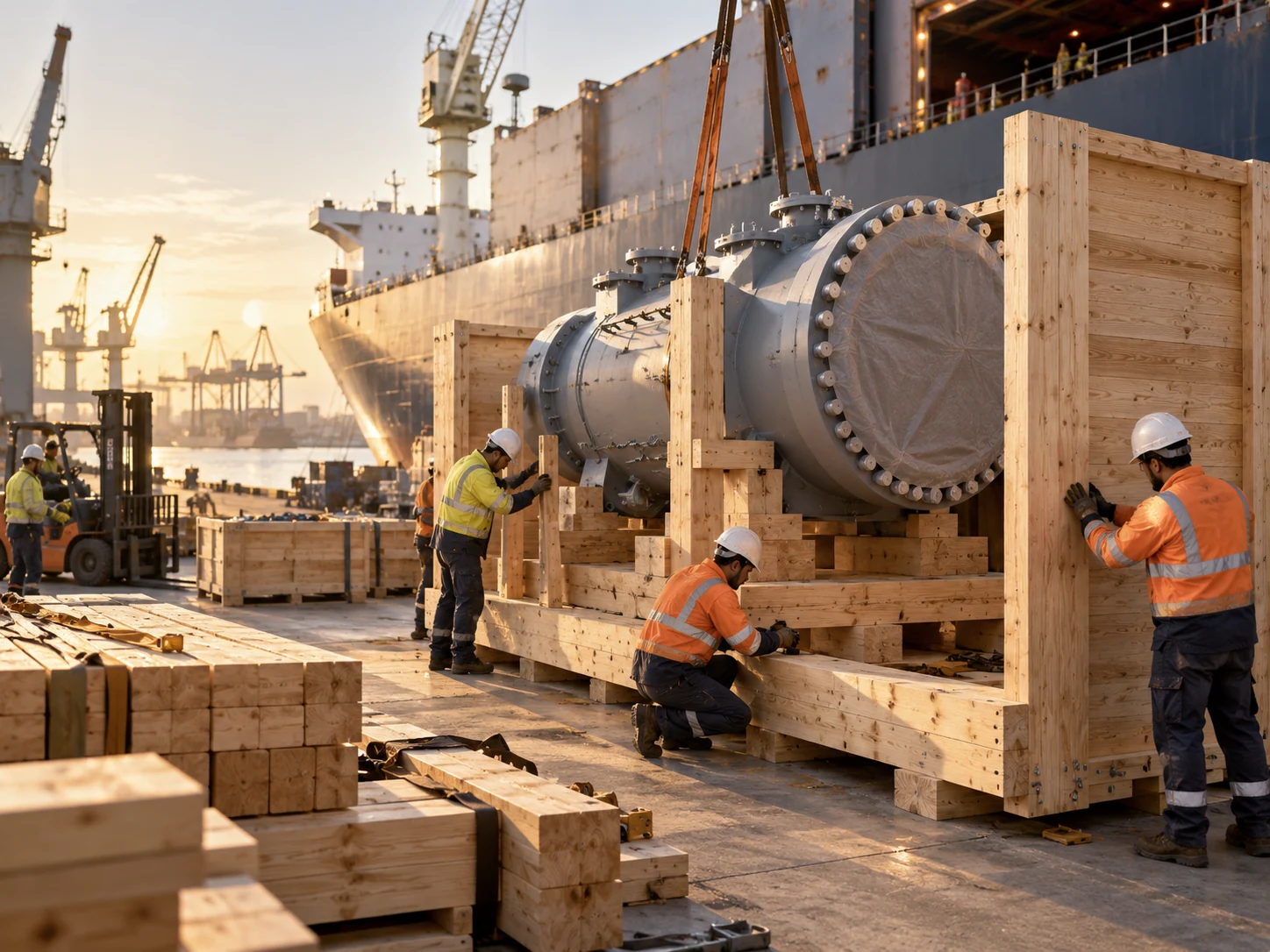 Vessel cargo packing
