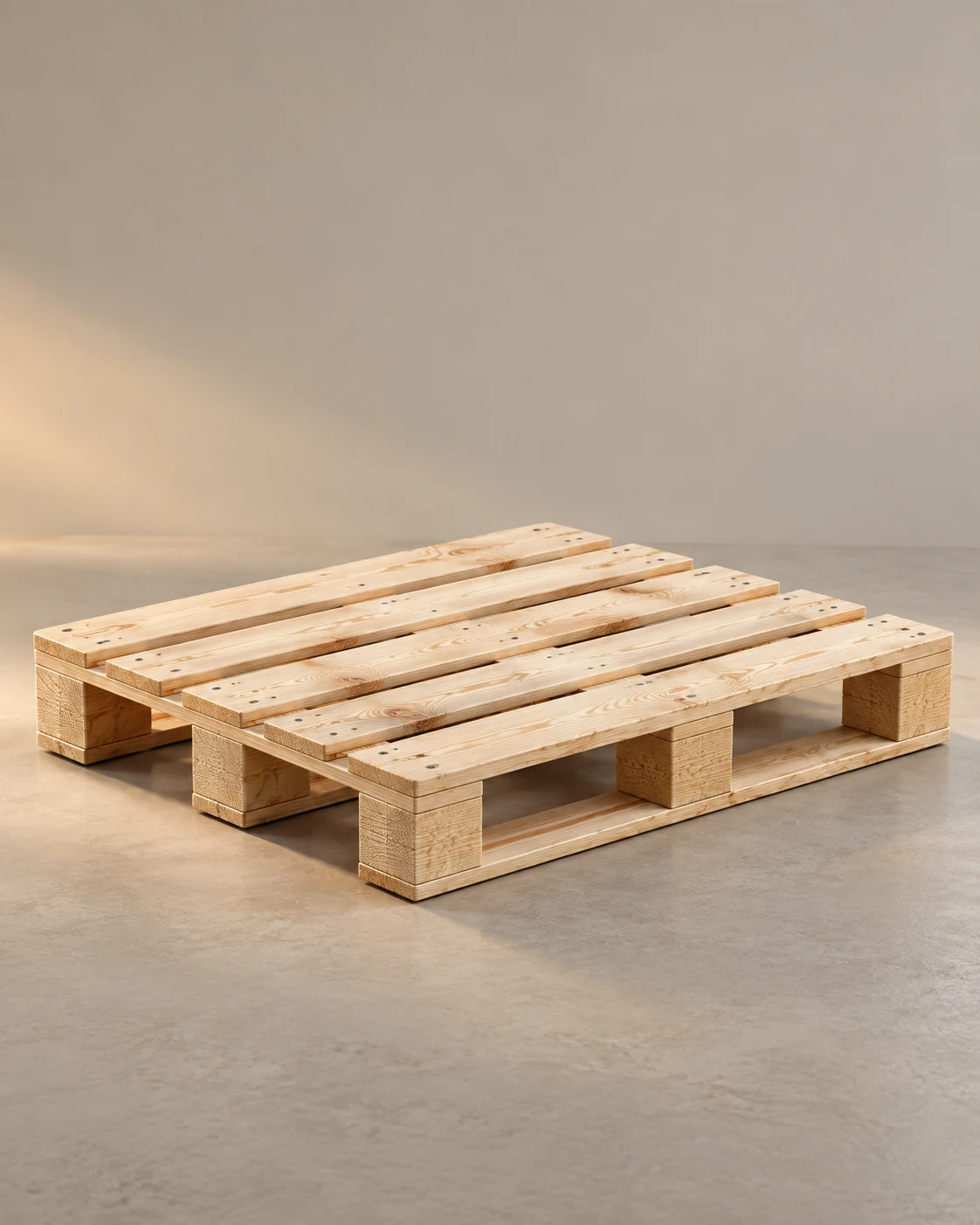 Industrial wooden pallets